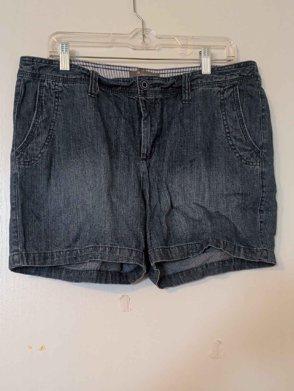 Natural Reflections Classic Women's Dark Blue Denim Shorts Sz 14